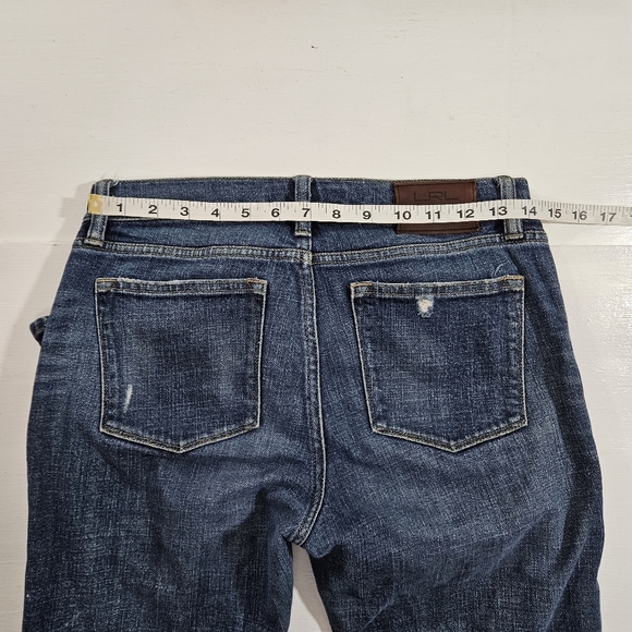 Lauren Ralph Lauren distressed boot cut jeans women's size 4 - Picture 8 of 14